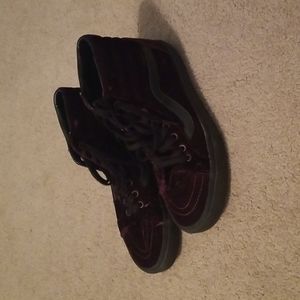 Velvet High-Top Vans